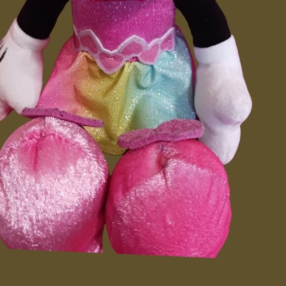Disney Balerina Minnie Mouse  Singing Sparkling Stuffed Animal13" With Glittery - Picture 6 of 12